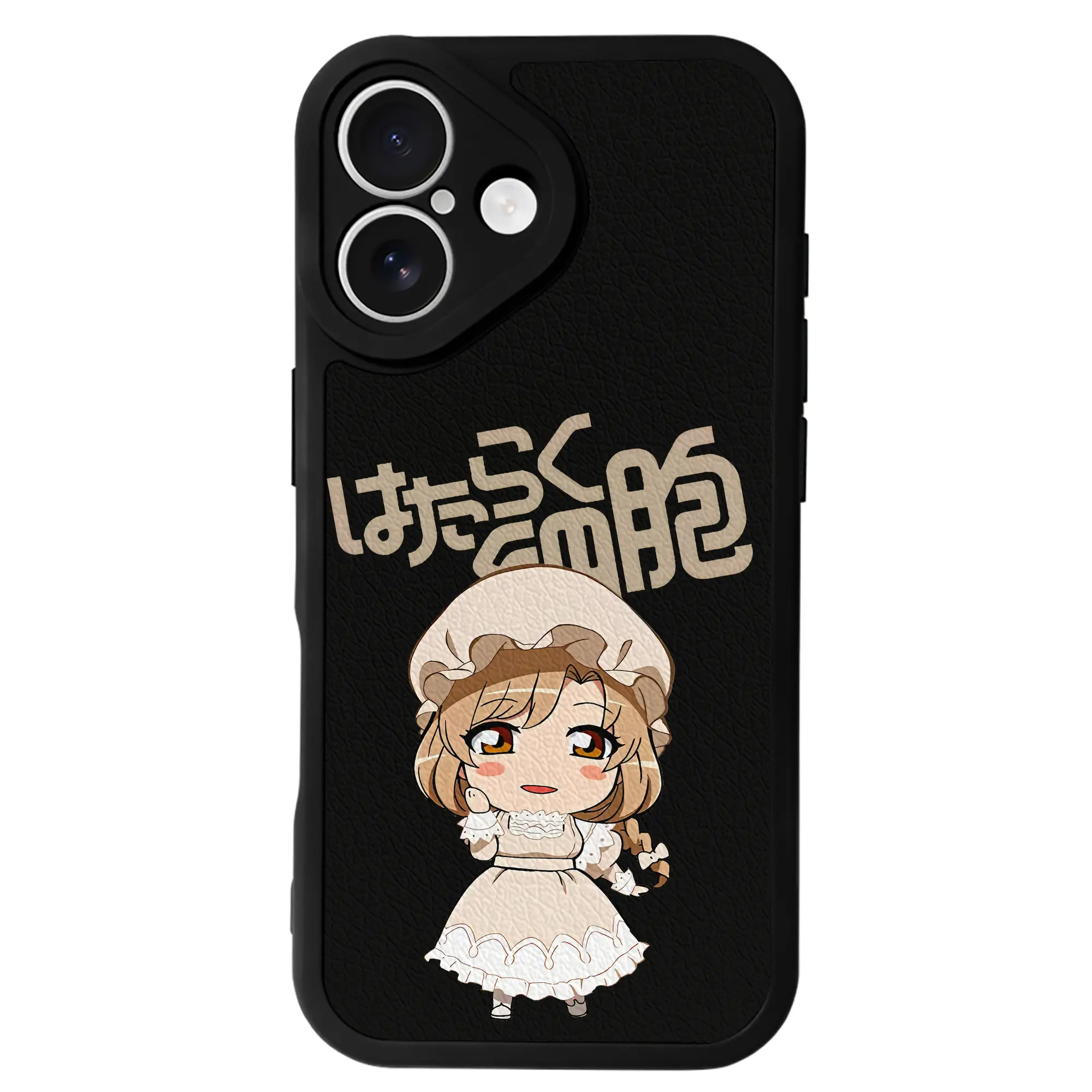 はたらく細胞 グッズ,マクロファージ - IPhone 16シリーズ対応 ・ シリコンスマホケース ・ レザー調 ・ 高精度フィット ・ 耐衝撃 ・ ワイヤレス充電対応 ・ 精密カット